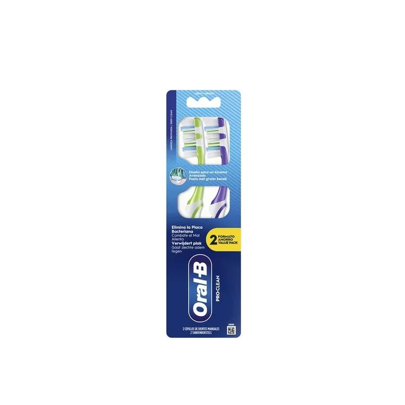 Turvallinen Maksu Oral-B Pro-Clean Hammasharja Medium x2 Suomi Toimitus