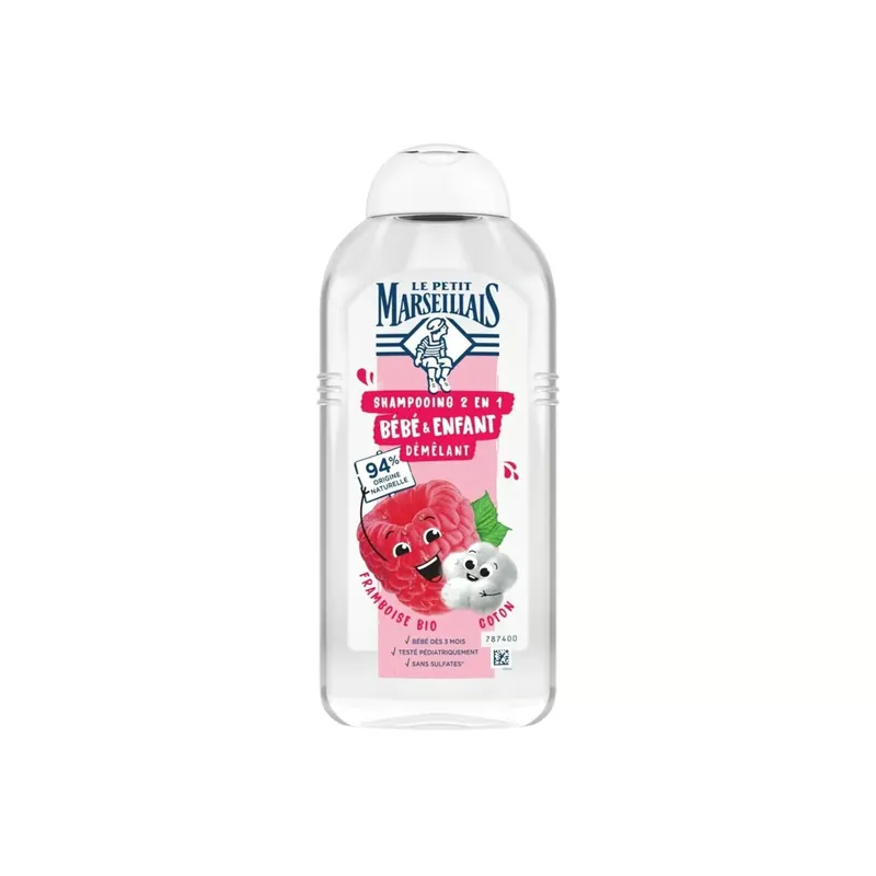 Kampanjahinta Le Petit Marseillais 2-In-1 Lasten Luomu Vadelma- ja Puuvillasampoo 300ml Suomi Toimitus