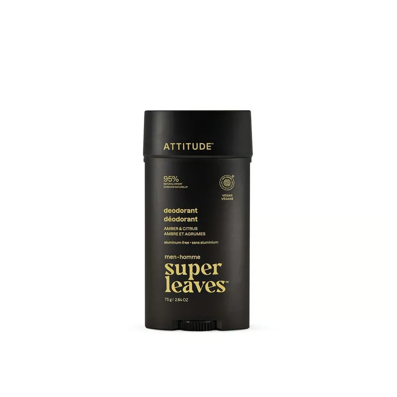 ATTITUDE Super Leaves Men Deodorantti Amber & Citrus 75g Suomi Toimitus Flash-Tarjous