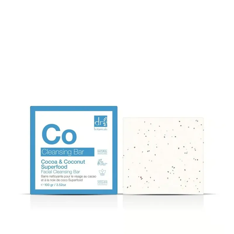 Edullinen Dr. Botanicals Cocoa & Coconut Superfood Kasvojen Puhdistuspala 100g Suomi Toimitus