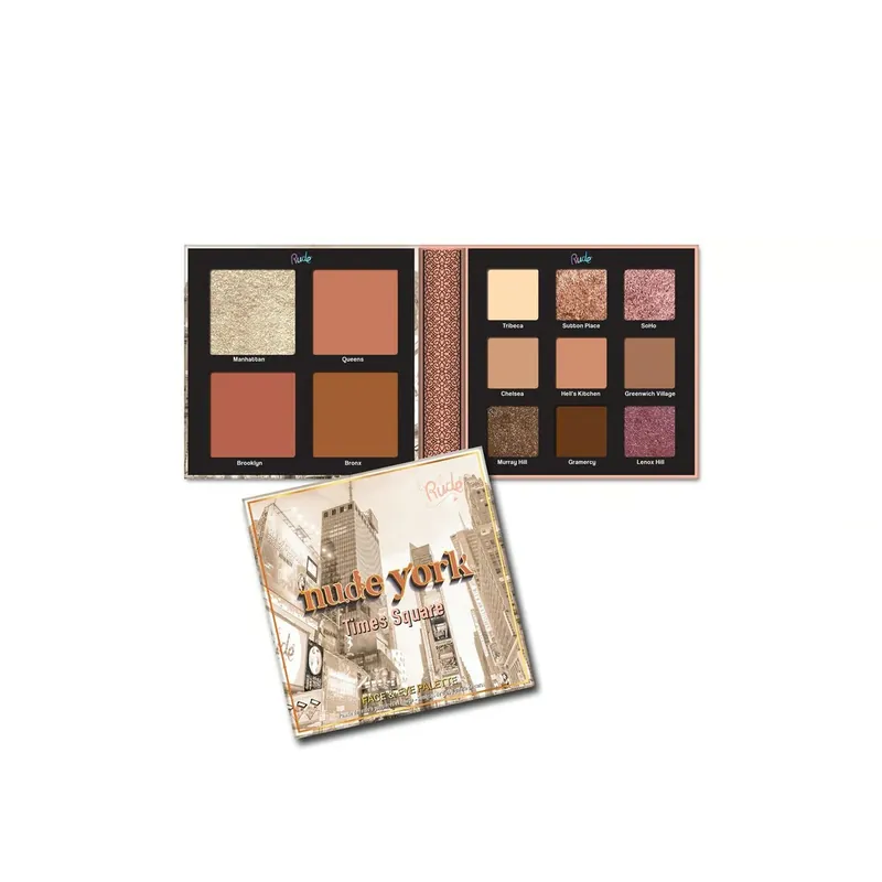 Flash-Tarjous Rude Cosmetics Nude York Kasvo- Ja Silmäpaletti Suomi Toimitus