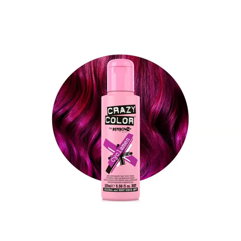 Crazy Color Semipysyvä Hiusväri Voide 41 Cyclamen 100ml Suomi Toimitus Merkkituote