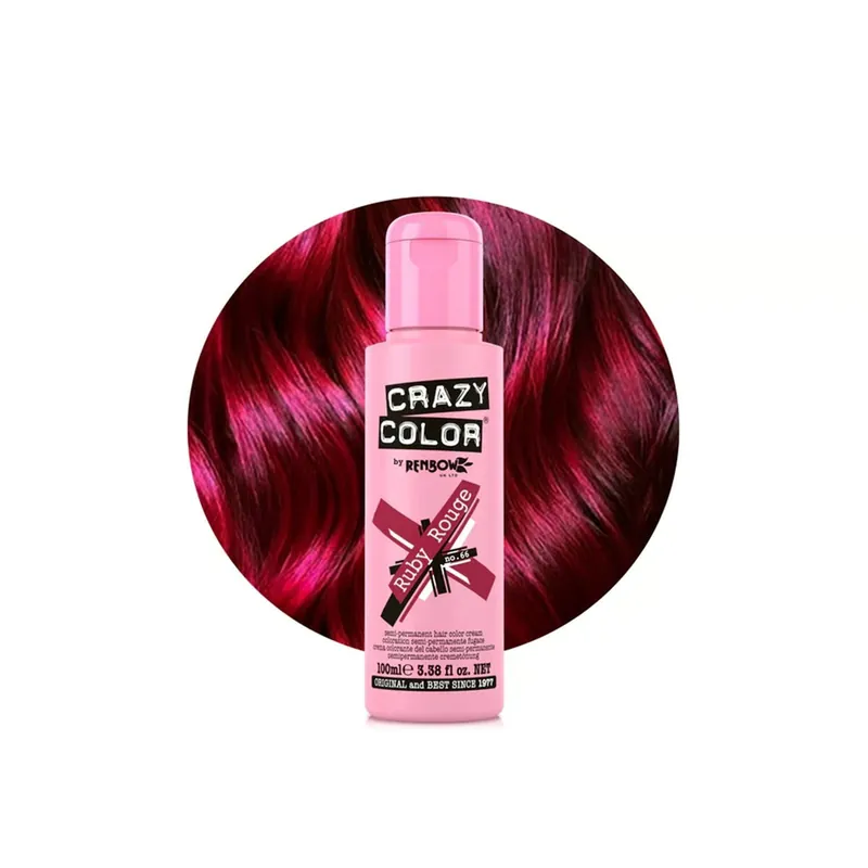 Tarjous Crazy Color Semipysyvä Hiusväri Voide 66 Ruby Rouge 100ml Suomi Toimitus