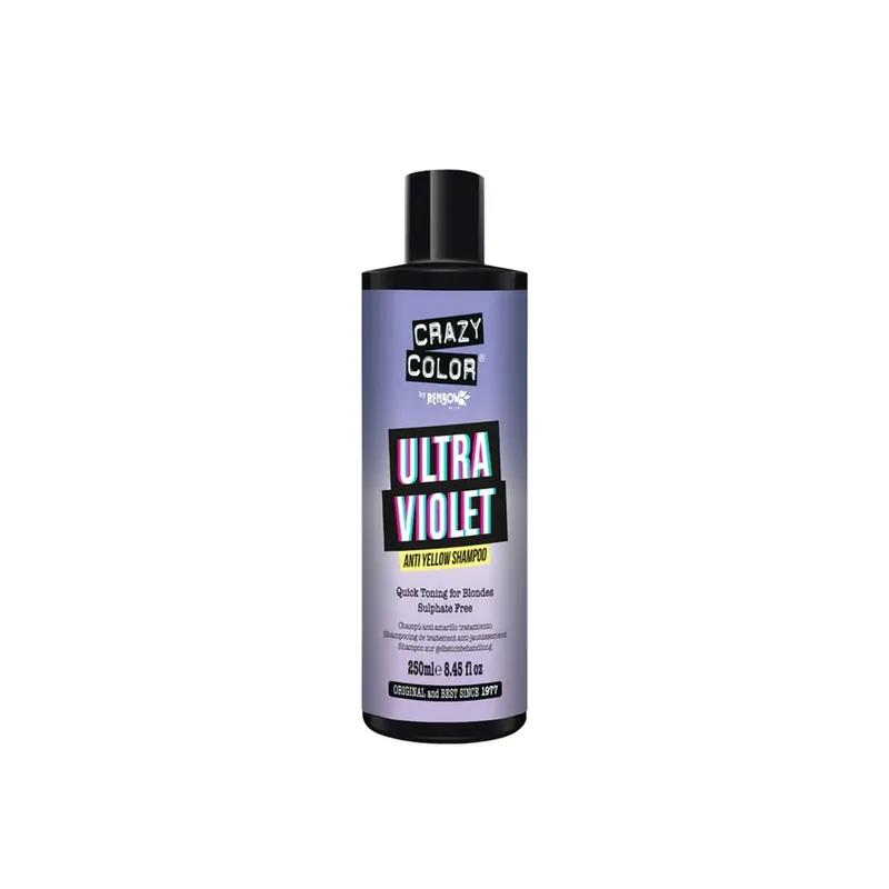 Crazy Color Ultra Violet Keltaisuutta Ehkäisevä Shampoo 250ml Suomi Toimitus Pakollinen (Must-Have)
