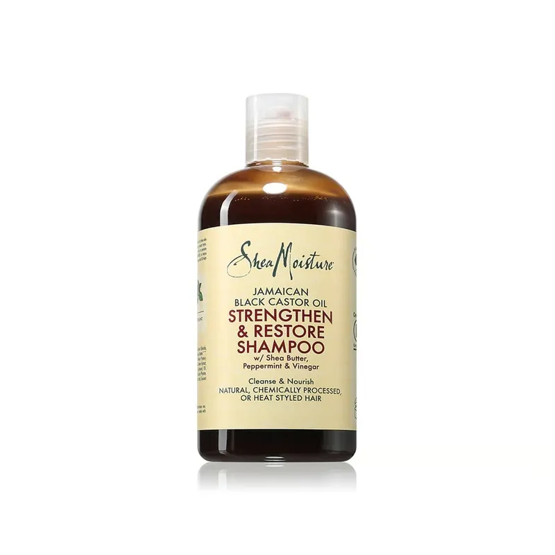 Kuuma Tarjous Shea Moisture Vahvistava & Palauttava Shampoo Jamaican Black Castor Oil 384ml Suomi Toimitus