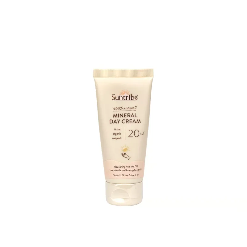Suntribe Natural Mineral Sävyllinen Päivävoide SPF20 50ml Suomi Toimitus Eniten Myyty