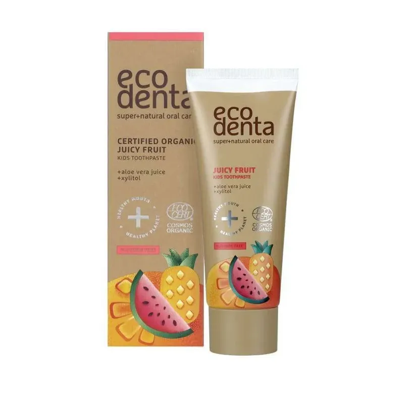 Ecodenta Juicy Fruit Lasten Hammastahna Viikonlopputarjous