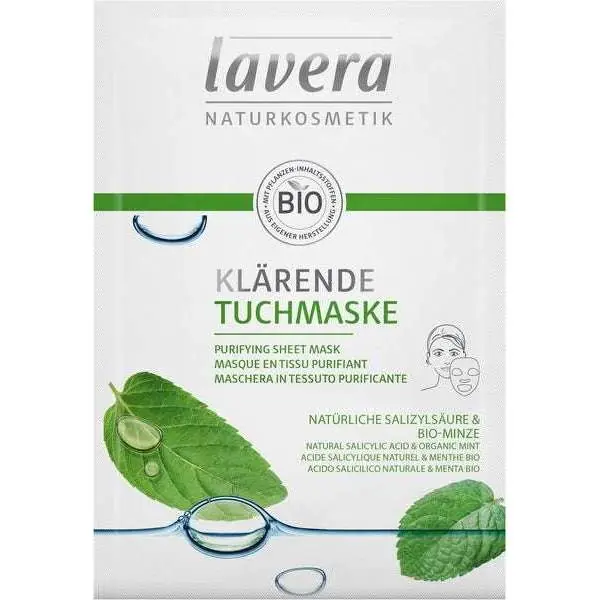 Lavera Purifying Sheet Mask Puhdistava kasvonaamio Merkkituote