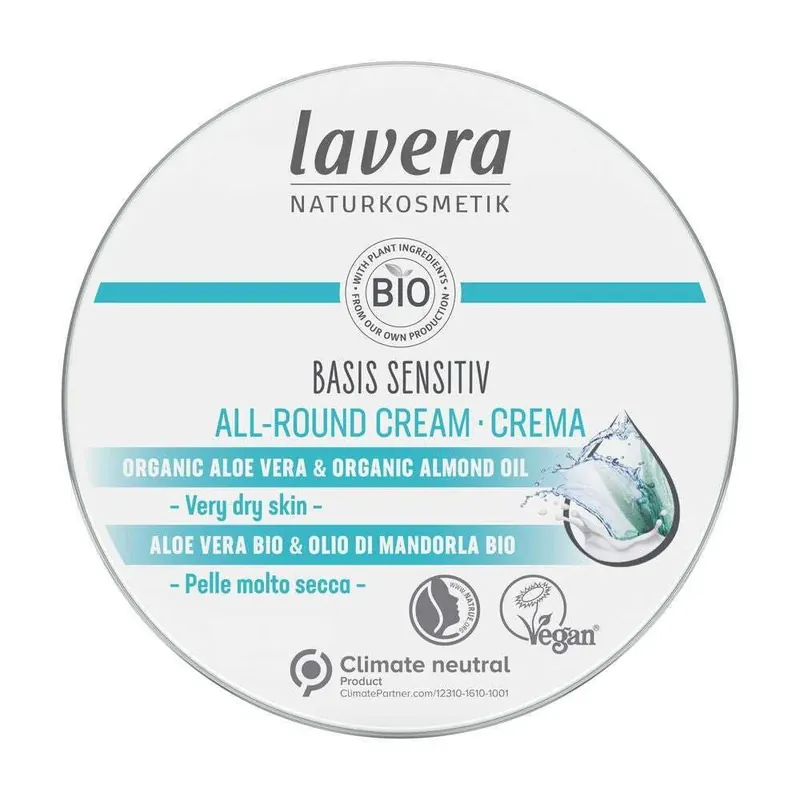 Pakollinen (Must-Have) Lavera Basis Sensitiv All-round Cream Kosteusvoide