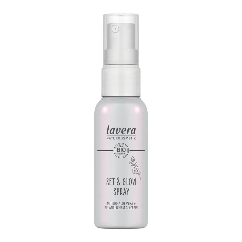 Uusi Kokoelma Lavera Set & Glow Spray Meikinkiinnityssuihke