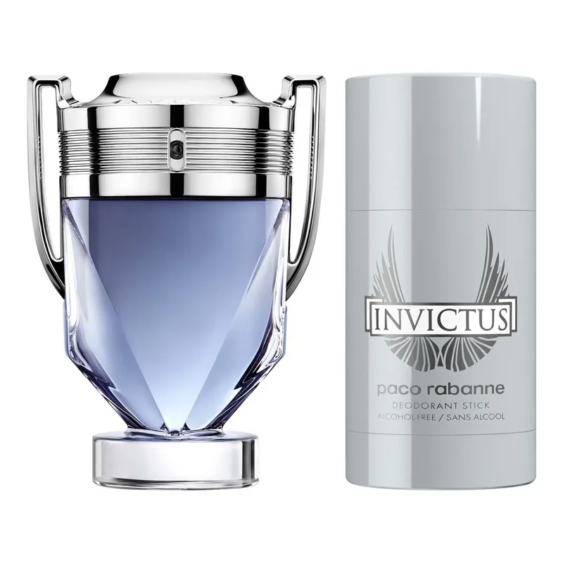 Ilmainen Palautus RABANNEInvictus SetEdT 50ml, Deostick 75g