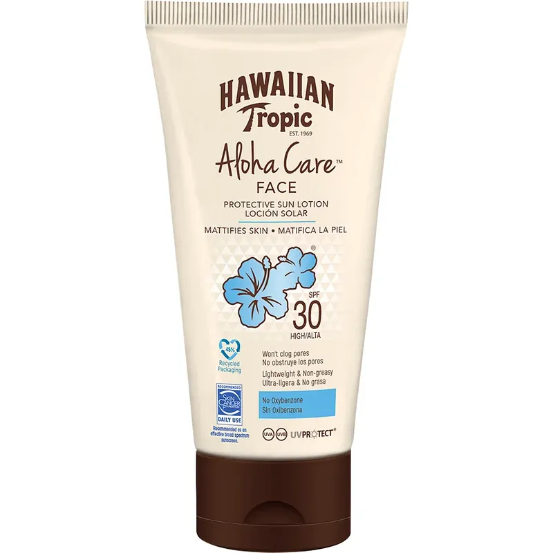 Asiakkaiden Suosikki Hawaiian TropicHawaiian Aloha Care Face Lotion SPF 30 90 ml