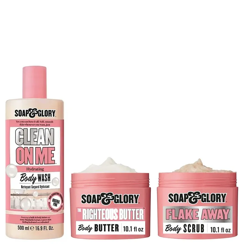 Original Pink TrioBody Wash 500ml, Body Butter 300ml, Body Scrub 300ml 1100 ml Turvallinen Maksu