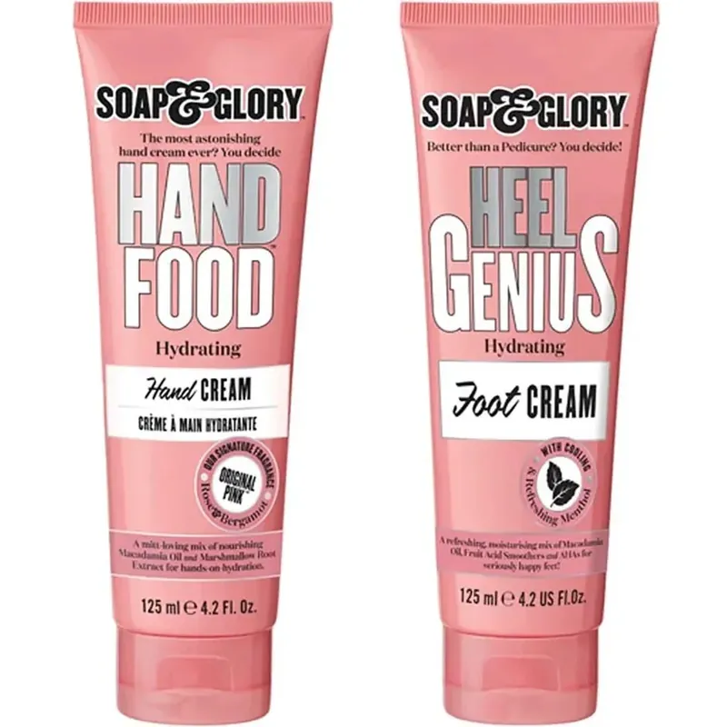 Tip to Toe SetHand Cream 125ml, Foot Cream 125ml 250 ml Alennettu