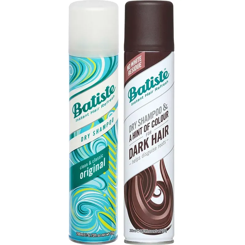 BatisteDry Shampoo Duo For All HairOriginal 200 ml & Dark Hair 200 ml 400 ml Uusi Malli