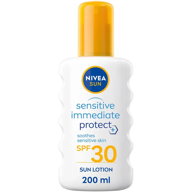 Pakollinen (Must-Have) NIVEASensitive Immediate Protect Soothing Sun Spray SPF30 200 ml