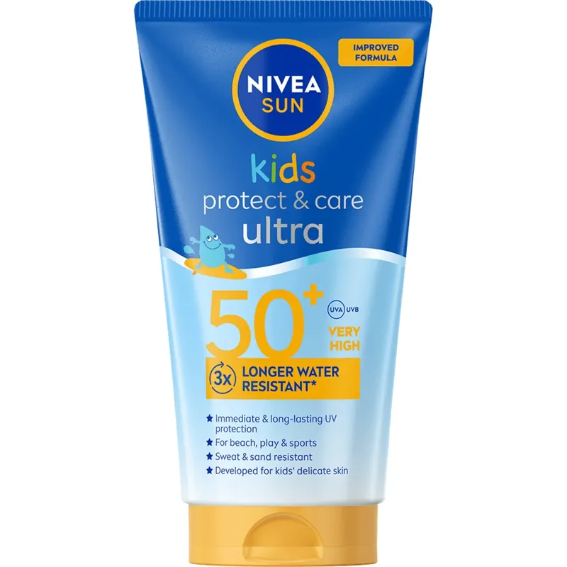 NIVEAKids Ultra Protect & Play Sun Lotion SPF50+ 150 ml Turvallinen Maksu