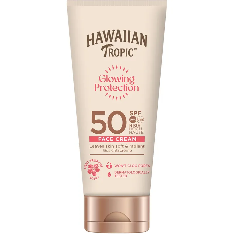 Hawaiian TropicGlowing Protection Face LotionSPF50 50 ml Tilaa Heti