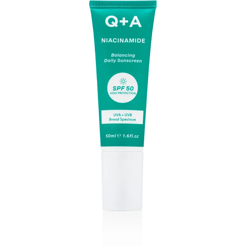 Q+ANiacinamide Balancing Face Sunscreen SPF 50 50 ml Tilaa Heti