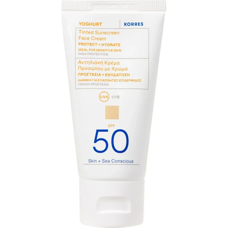 Viimeinen Mahdollisuus KORRESYoghurt Tinted Sunscreen Face Cream SPF 50 50 ml