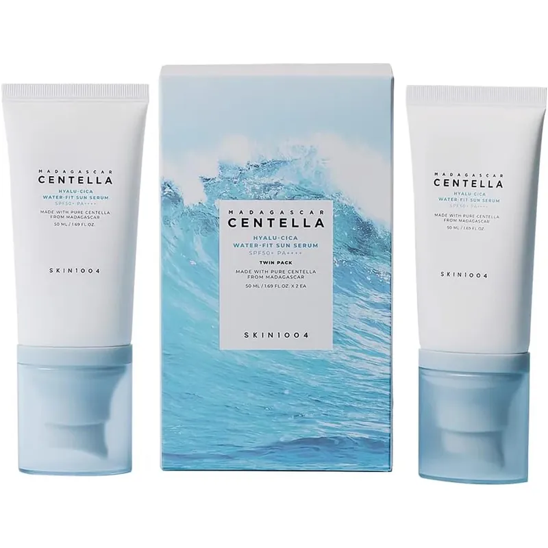 SKIN1004Madagascar Centella Hyalu-Cica Water-Fit Sun Serum2x50 ml 100 ml Bestseller