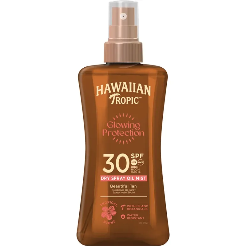 Hawaiian TropicGlowing Protection Dry Oil Spray SPF30 200 ml Merkkituote