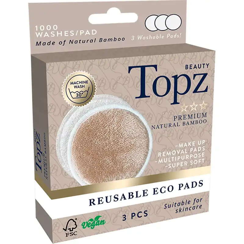Erikoistarjous TopzPremium Reuseable Eco Pads 3 pcs
