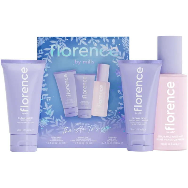 Tukkuhinta Florence by MillsGift Set Skincare Basic Trio Gift SetFace Wash 50 ml, Face Mist 50 ml, Moisturizer 30 ml