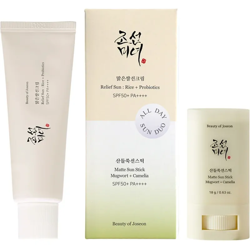 Bestseller Beauty of JoseonAll Day Sun DuoRelief Sun + Matte Sun Stick