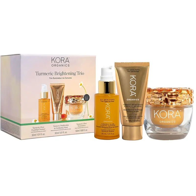 KORA OrganicsTurmeric Brightening TrioGift Set Paras Hinta