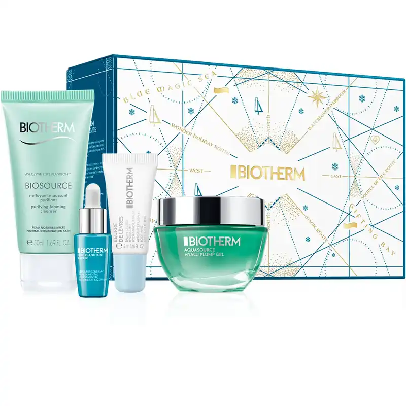 Turvallinen Maksu BiothermAquasource Hyalu Plump Gel Holiday Set 2024 1 stk