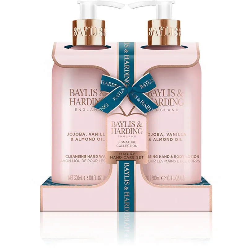 Asiakkaiden Suosikki Baylis & HardingJojoba, Vanilla & Almond Oil2 Bottle Set 600 ml