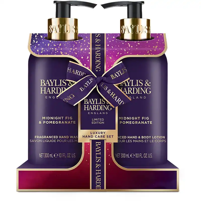 Lähetetään Heti Baylis & HardingMidnight Fig & Pomegranate2 Bottle Set 600 ml