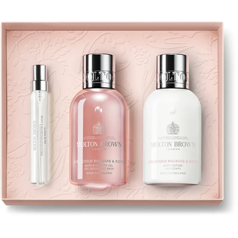 Bestseller Molton BrownGift Set Travel Delicious Rhubarb & Rose 207 ml
