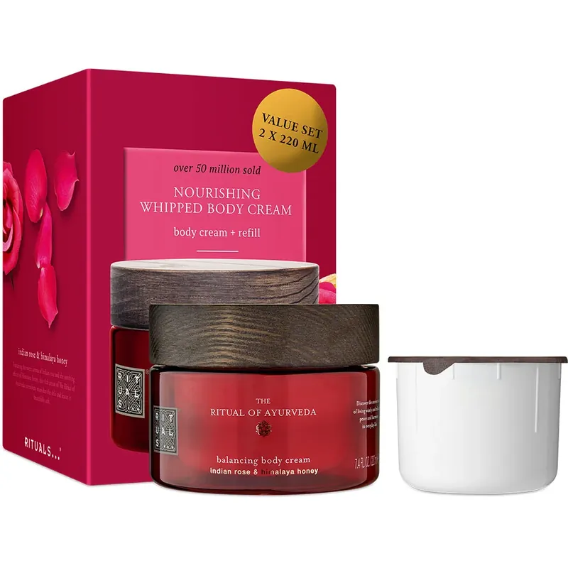 Korkea Laatu Ayurveda Body Cream + Refill Pack2x220 ml