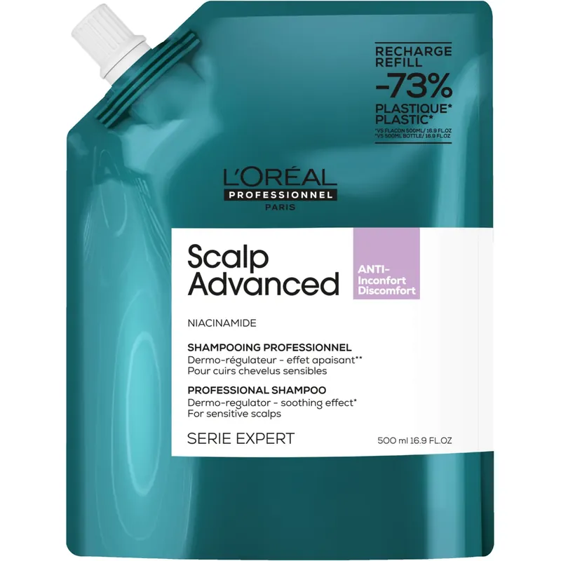 Tukkuhinta L‘Oréal ProfessionnelScalp Advanced Anti-Discomfort ShampooRefill 500 ml