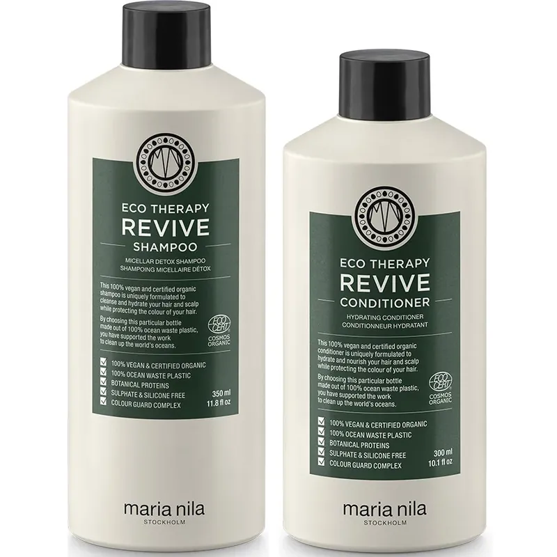 Maria NilaEco Therapy Revive SetShampoo 350ml, Conditioner 300ml 650 ml Erikoistarjous