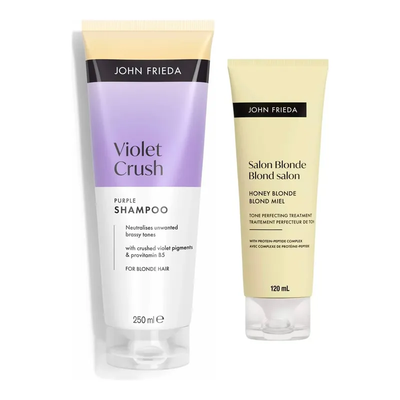 John FriedaBlonde Perfection Shampoo & Treatment SetShampoo 250 ml & Treatment 120 ml 370 ml Nopea Toimitus