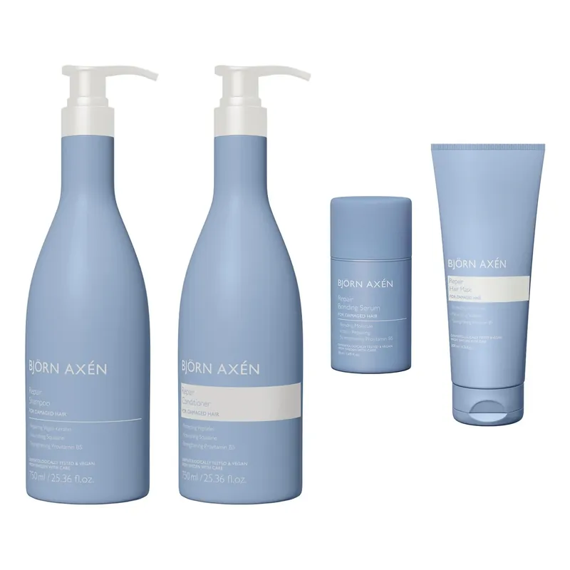 Björn AxénHair Repair Starter SetShampoo 750ml, Conditioner 750ml, Mask 200ml, Serum 50ml 1750 ml Pakollinen (Must-Have)
