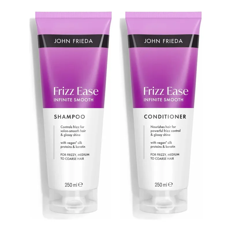 Lähetetään Heti John FriedaSmooth Finish Hair DuoShampoo 250 ml & Conditioner 250 ml 500 ml