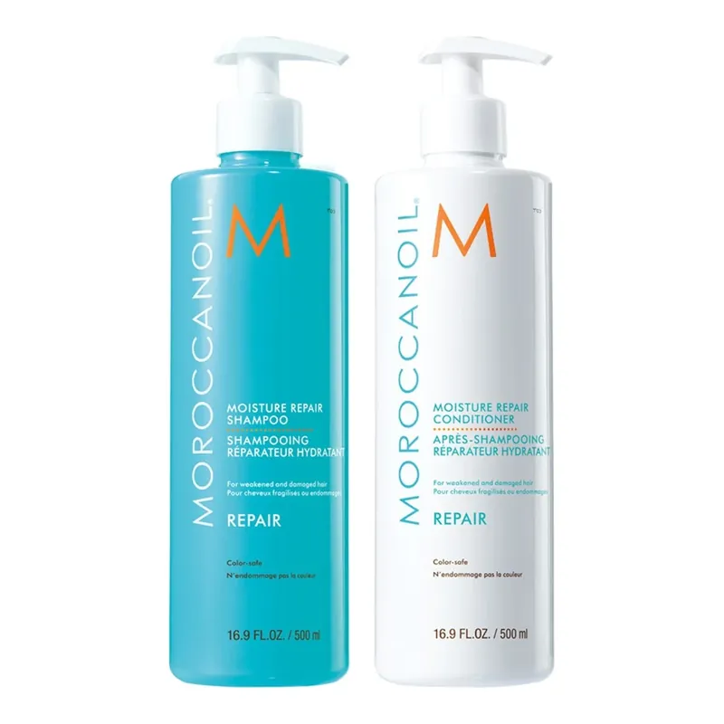 Alennettu MoroccanoilMoisture Repair SetShampoo + Conditioner 500 ml 1000 ml