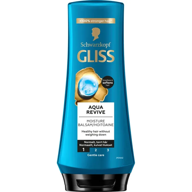 SchwarzkopfGliss Moisture Conditioner Aqua Revivefor Dry Hair to Normal Hair 200 ml Uutuus