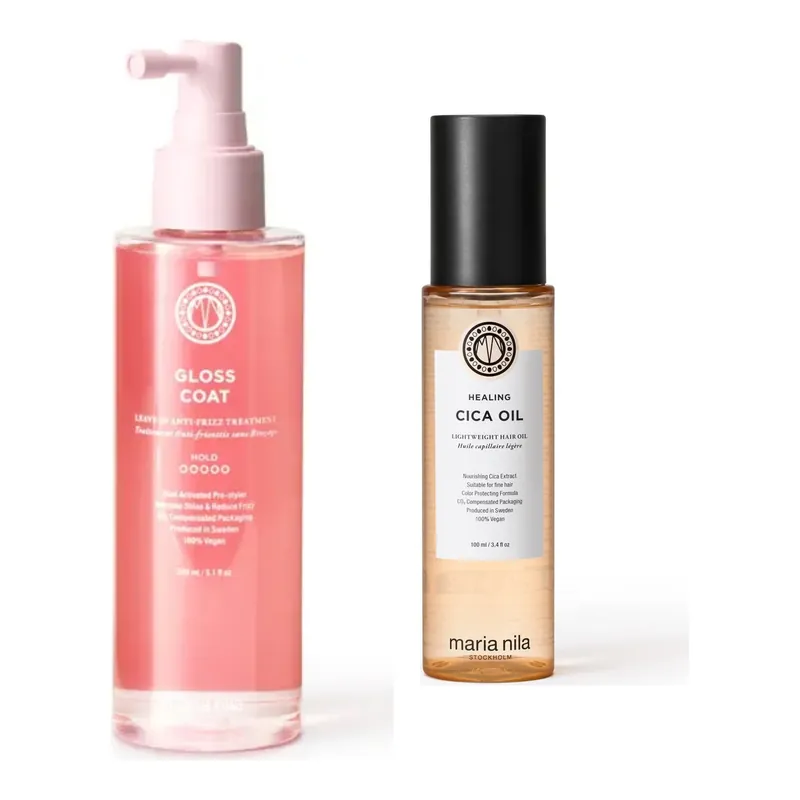 Maria NilaShine & Nourish Hair SetGloss Coat 200 ml & Healing Oil 100 ml 300 ml Alennettu