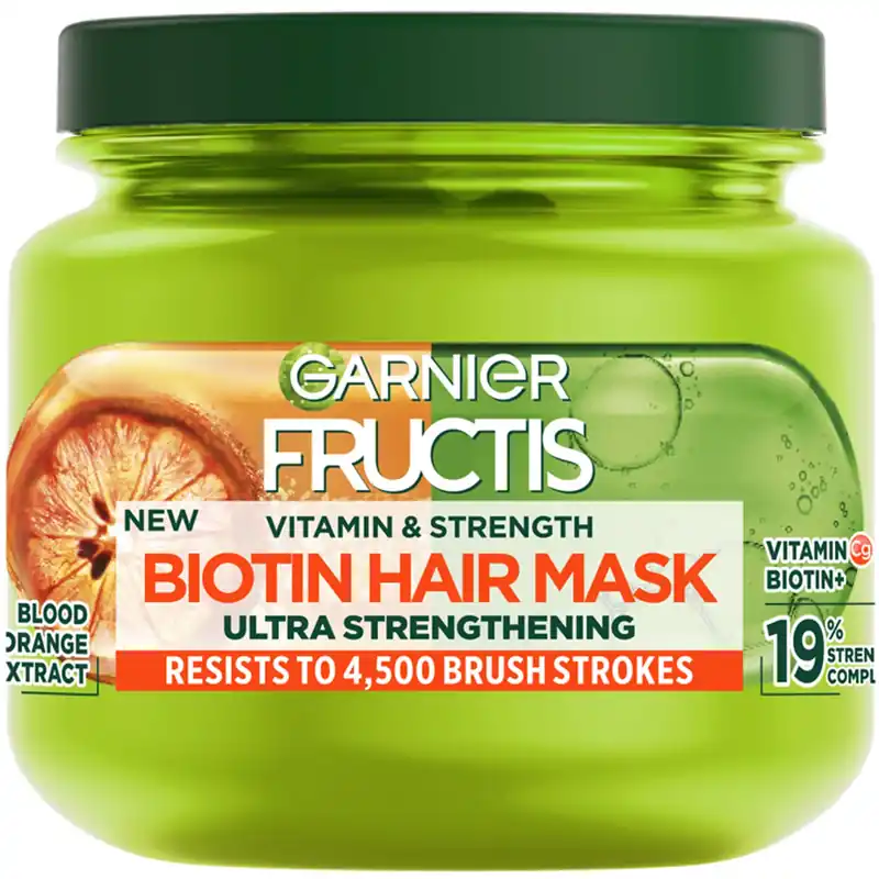 Asiakkaiden Suosikki GarnierFructis Vitamin & Strength Biotin Hårmask