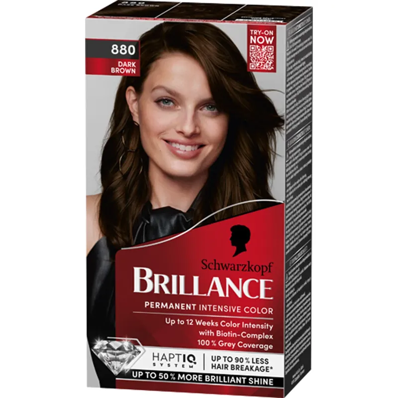 Viikonlopputarjous SchwarzkopfBrillance880 Dark Brown 1 pcs