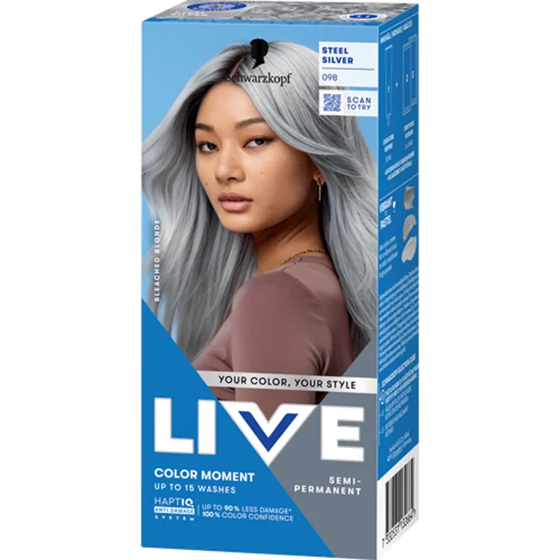 SchwarzkopfLive Color Moment098 Steel Silver 1 pcs Edullinen Hinta