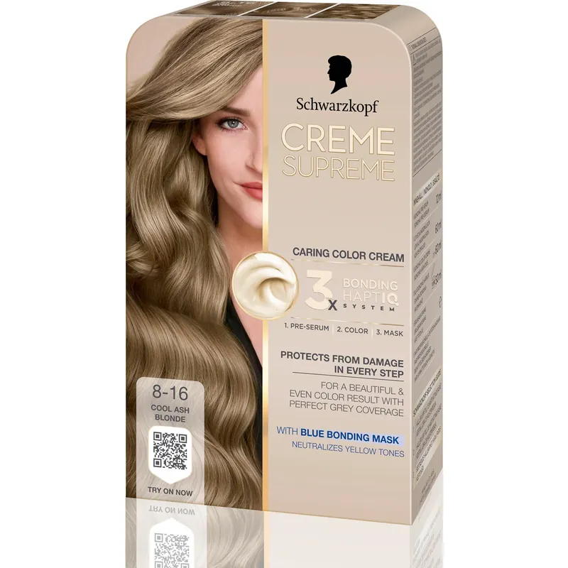 SchwarzkopfCreme Supreme8-16 Cool Ash Blonde 1 pcs Alennettu