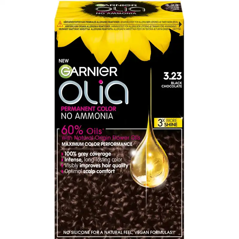 GarnierOlia 3.23 Black Chocolate 1 pcs Asiakkaiden Suosikki