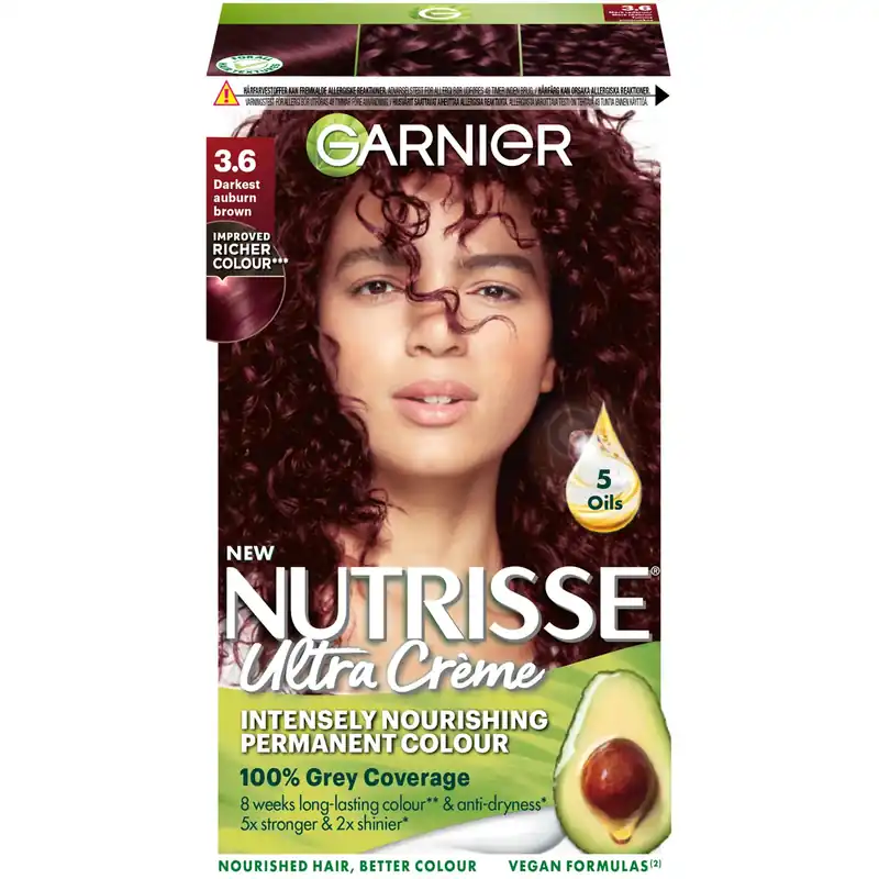 Pakollinen (Must-Have) GarnierNutrisse Cream3.6 Dark Red Brown 1 pcs