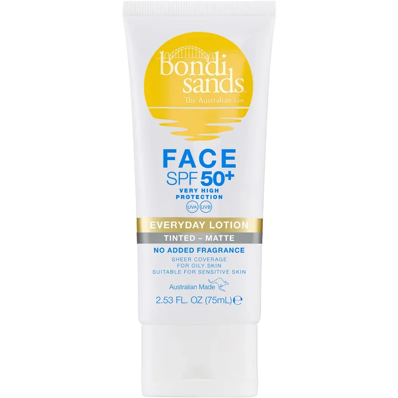 Bondi SandsSPF50+Everyday Matte Tinted Face Lotion 75 ml Vain Tänään